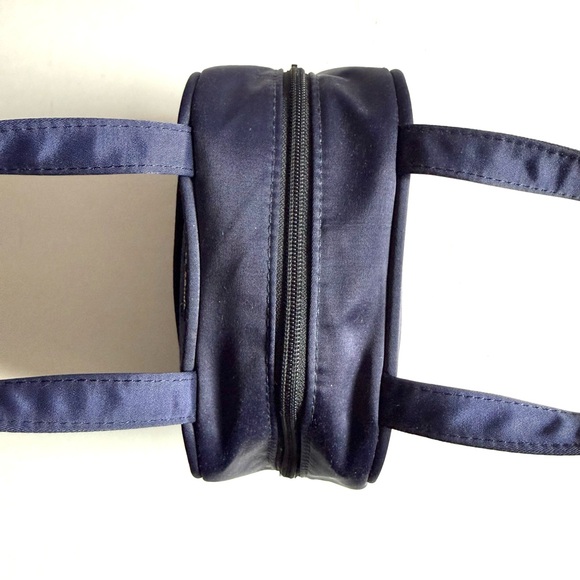 KATE SPADE NEW YORK Navy Nylon 7” Mini Satchel Tote Bag Y2K 90’s Purse Vintage - Picture 8 of 15